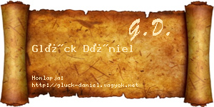 Glück Dániel névjegykártya